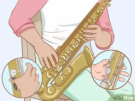 Image titled Blow Into a Saxophone Step 2