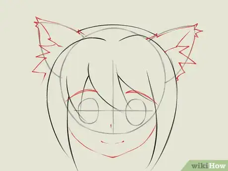 Image titled Draw an Anime Cat Girl Step 05