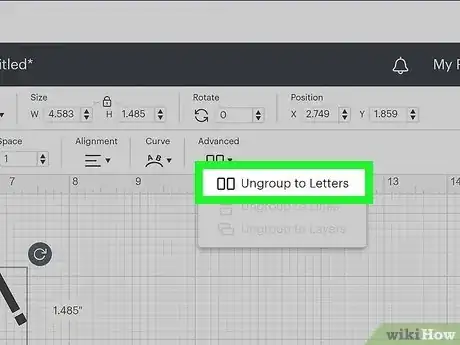 Image titled Curve Text in Cricut Step 7