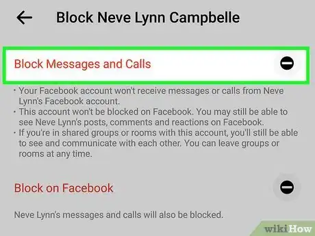 Image titled Block Calls on Messenger Step 5