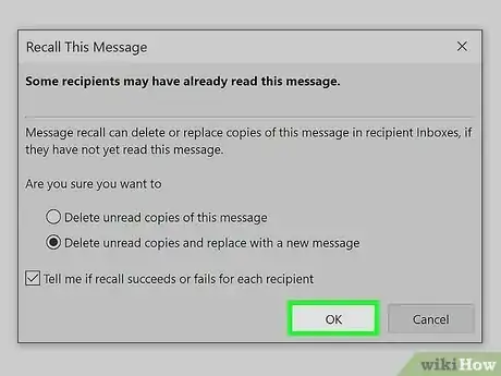 Image titled Recall an Email in Outlook Step 8