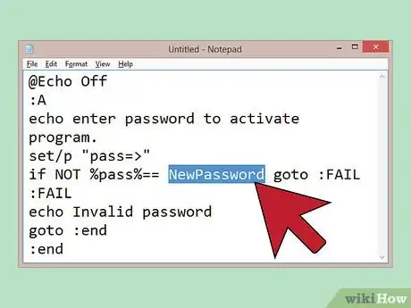 Image titled Add a Password to a .Bat File Step 4