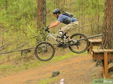 Image titled Ride Off a Drop on a Mountain Bike Step 6