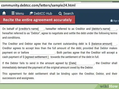 Image titled Write a Credit Card Settlement Letter Step 15