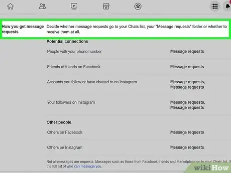 Image titled See Messages from Non‐Friends on Facebook Messenger on a PC or Mac Step 13