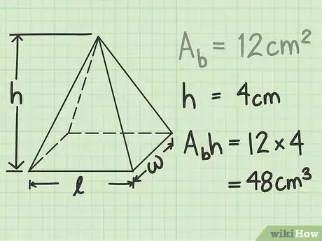 Image titled Calculate the Volume of a Pyramid Step 3