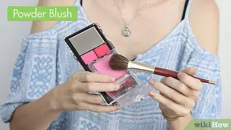 Image titled Apply Powder Blush Step 1