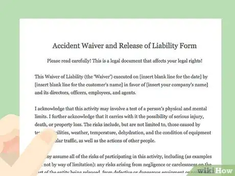 Image titled Draft a Waiver of Liability Step 18