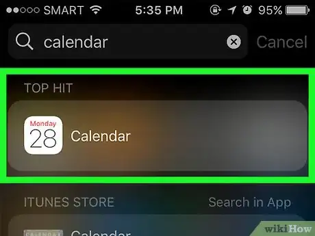 Image titled Use the iPhone's Calendar App Step 1