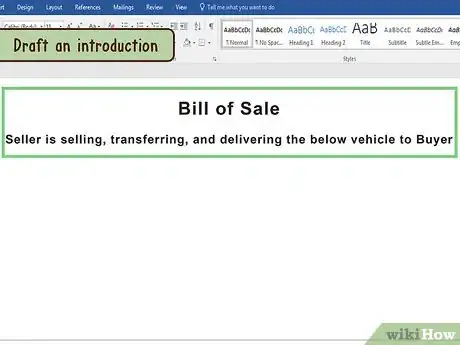 Image titled Draft a Bill of Sale for a Vehicle Step 3