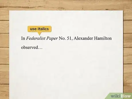 Image titled Cite the Federalist Papers Step 1