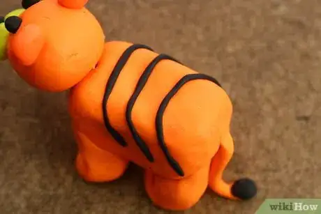 Image titled Make a Standing Tiger Out of Clay Step 14
