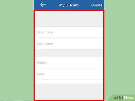 Image titled Create a Customized Contact Card with a QR Code on ScanLife for iPhone Step 5
