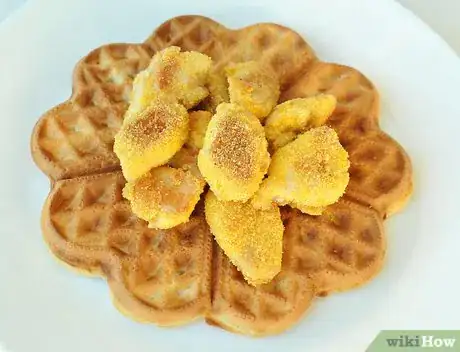 Image titled Eat Chicken and Waffles Step 2