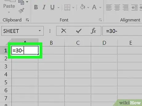 Image titled Subtract in Excel Step 15