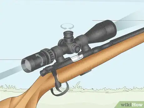 Image titled Use Adjustable Objective Rifle Scopes Step 2