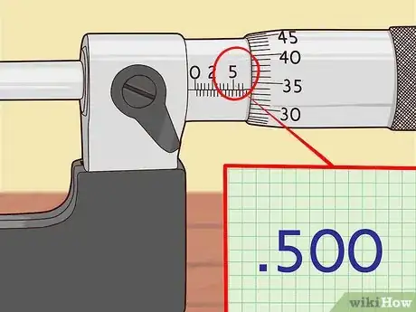 Image titled Use and Read an Outside Micrometer Step 11