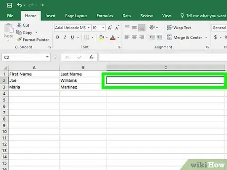 Image titled Combine Two Columns in Excel Step 7