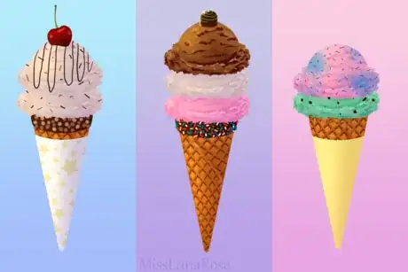 Image titled Three Ice Cream Cones.png