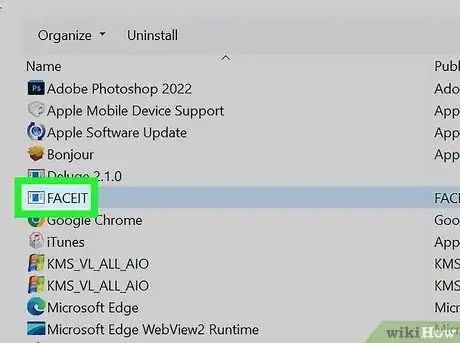 Image titled Uninstall Faceit from Computer Step 5