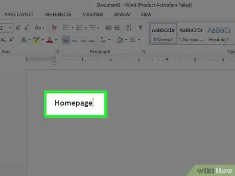 Image titled Make a Website With Word Step 2