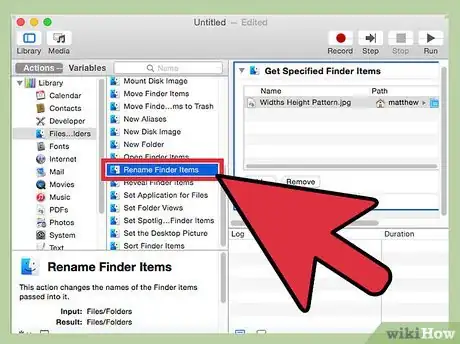 Image titled Batch Rename Files in Mac OS X Using Automator Step 5