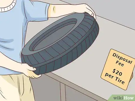 Image titled Dispose of Tires Step 1