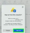Log Out on Dropbox on PC or Mac