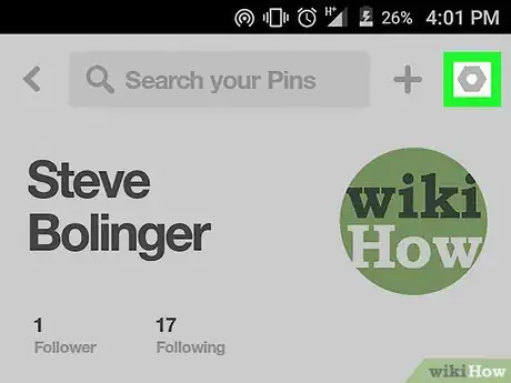 Image titled Log Out of Pinterest on Android Step 3