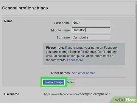 Image titled Change Your Name on Facebook Step 17