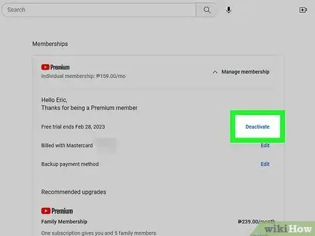 Image titled Cancel YouTube Premium Step 3