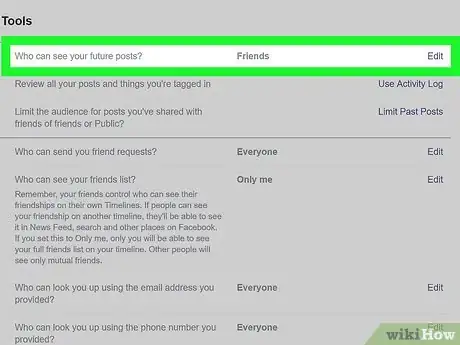 Image titled Manage Facebook Privacy Settings Step 18