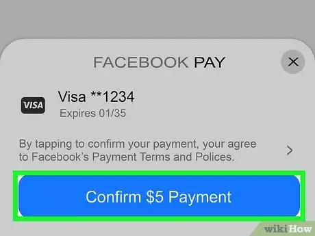 Image titled Send and Request Money with Facebook Messenger Step 11