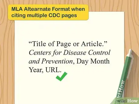 Image titled Cite the Centers for Disease Control and Prevention (CDC) Step 12