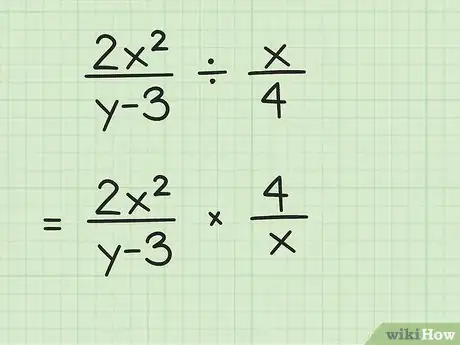 Image titled Divide a Fractional Algebraic Expression by a Fractional Algebraic Expression (Using the Fractional Bar Form) Step 2