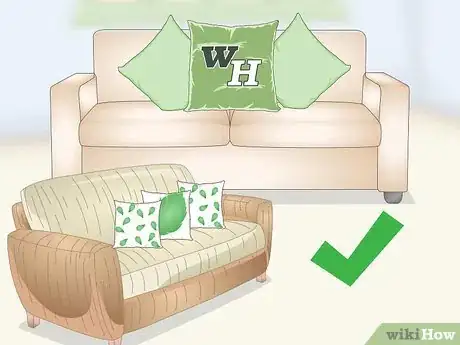 Image titled Decorate a Sofa with Pillows Step 9