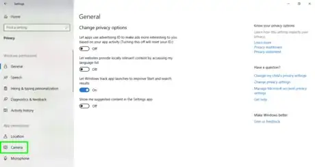 Image titled Windows 10 Privacy settings select camera.png