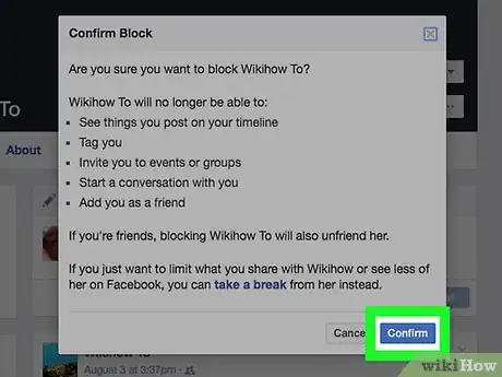 Image titled Block Friends on Facebook Step 14