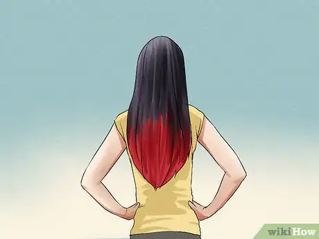 Image titled Dye Hair Bright Red Under Black Hair Step 3