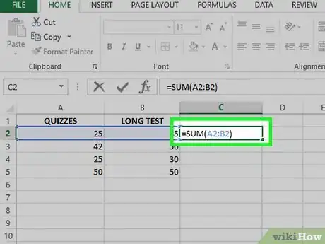 Image titled Sum Multiple Rows and Columns in Excel Step 8