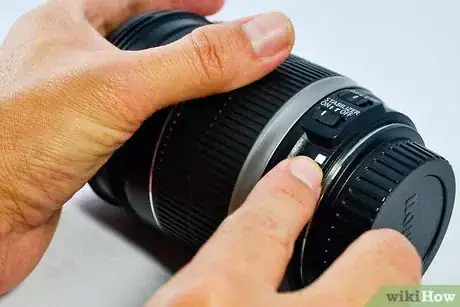 Image titled Attach a Camera Lens to a Canon Step 1