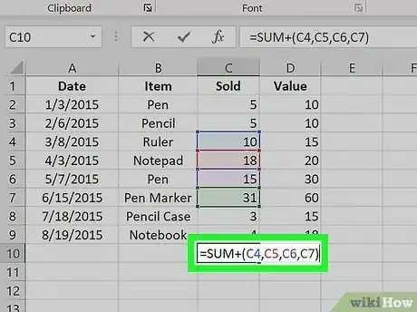 Image titled Use Summation Formulas in Microsoft Excel Step 2