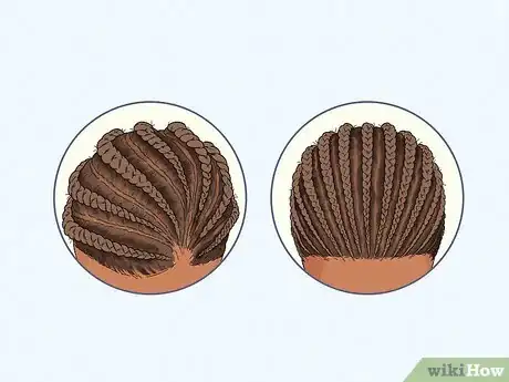 Image titled Cornrow Natural Hair for Under a Wig Step 7