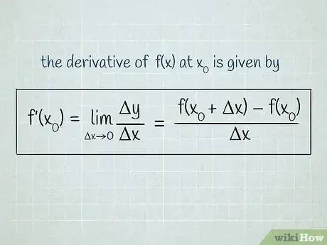 Image titled Take Derivatives Step 1