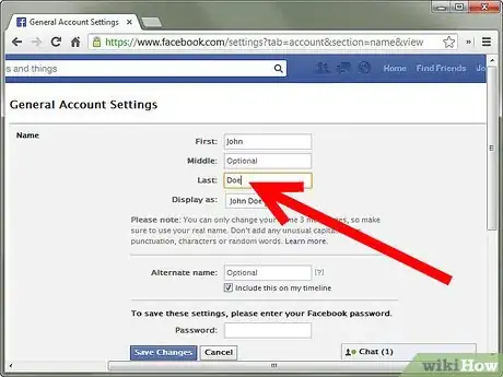 Image titled Change Your Name on Facebook So People Can Search Your Maiden or Married Name Step 5