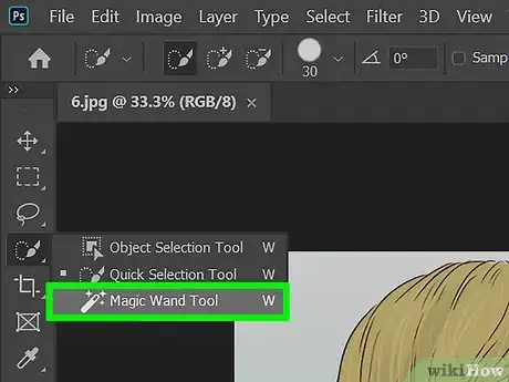 Image titled Use the Magic Wand Selection in Photoshop Step 4