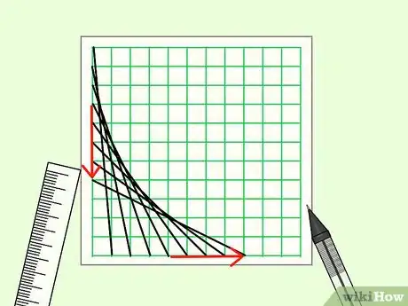 Image titled Draw a Parabolic Curve (a Curve with Straight Lines) Step 5