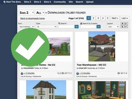 Image titled Sims 2 MTS Downloads Page