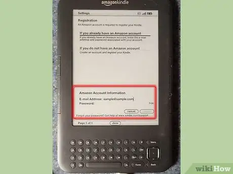 Image titled Register a Kindle Keyboard to Your Amazon Account Step 5