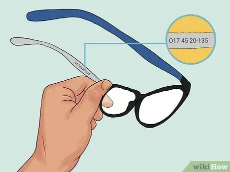 Image titled Read Eyeglasses Size Step 1